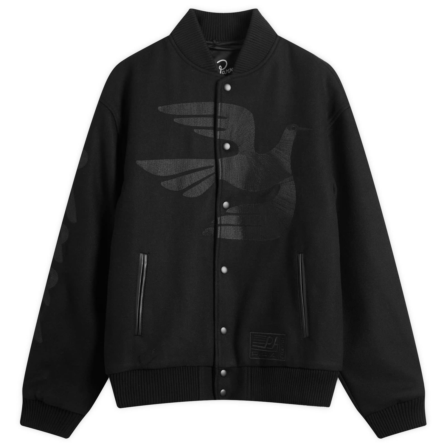 Яке By Parra Not Movie Quality Varsity Jacket Черно | 54365-BLK, 0