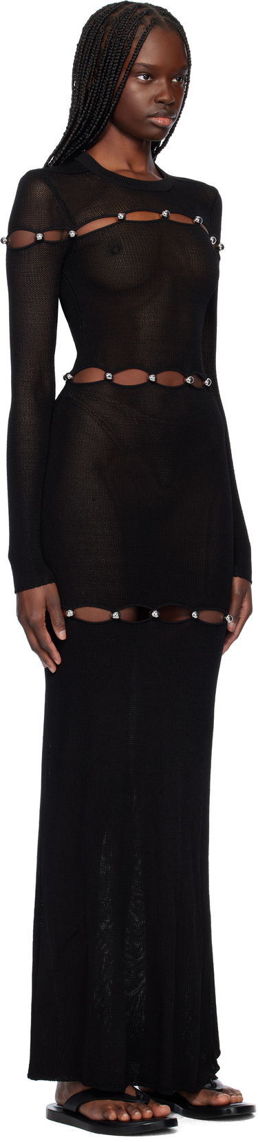Pокля ISABEL MARANT Isabel Marant Elmire Maxi Dress Черно | RO0810FA-C2L01I, 1