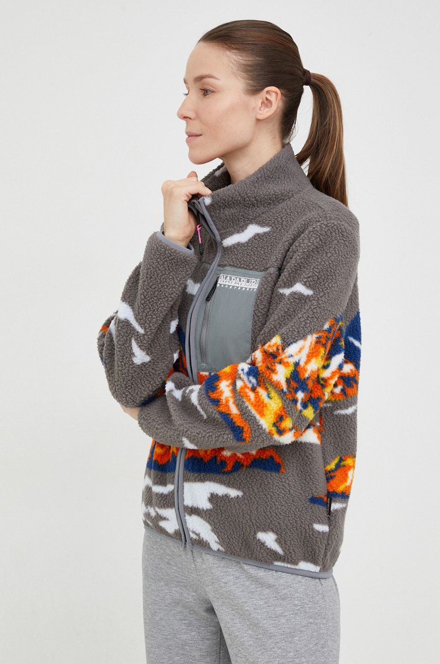 Суитчър Napapijri T-Igloo Full Zip Fleece Сиво | NP0A4GRPFBP1, 0