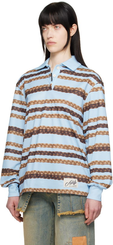 Поло тениска Andersson Bell Andersson Bell Hair Braid Stripe Polo Синьо | atb1264w, 3