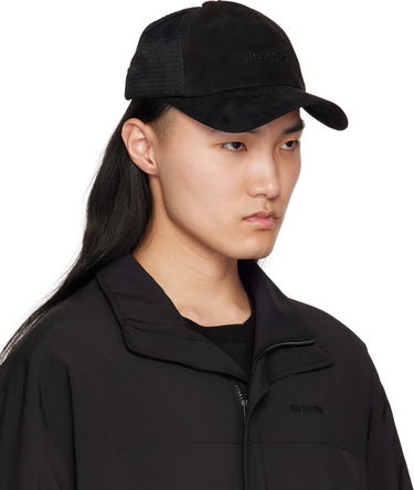 Шапка с козирка We11done We11done Suede Logo Cap Черно | WD-AH0-25-429-U-BK, 1