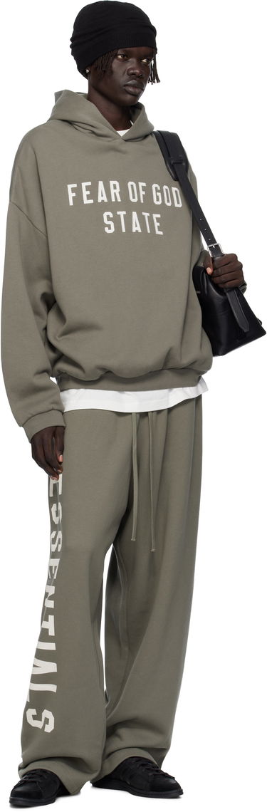 Суитчър Fear of God ESSENTIALS 90s Fit Fleece Hoodie Зелено | 192SP256217F, 3