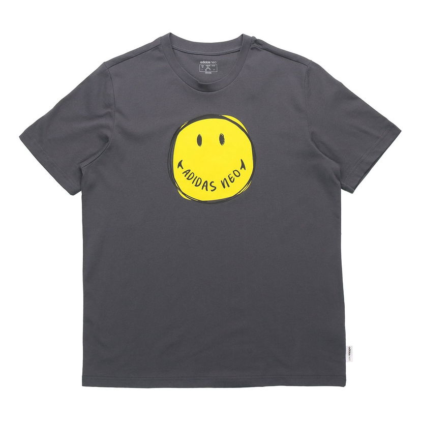 Тениска adidas Originals Neo Smiley Graphic T-Shirt Сиво | GP5781