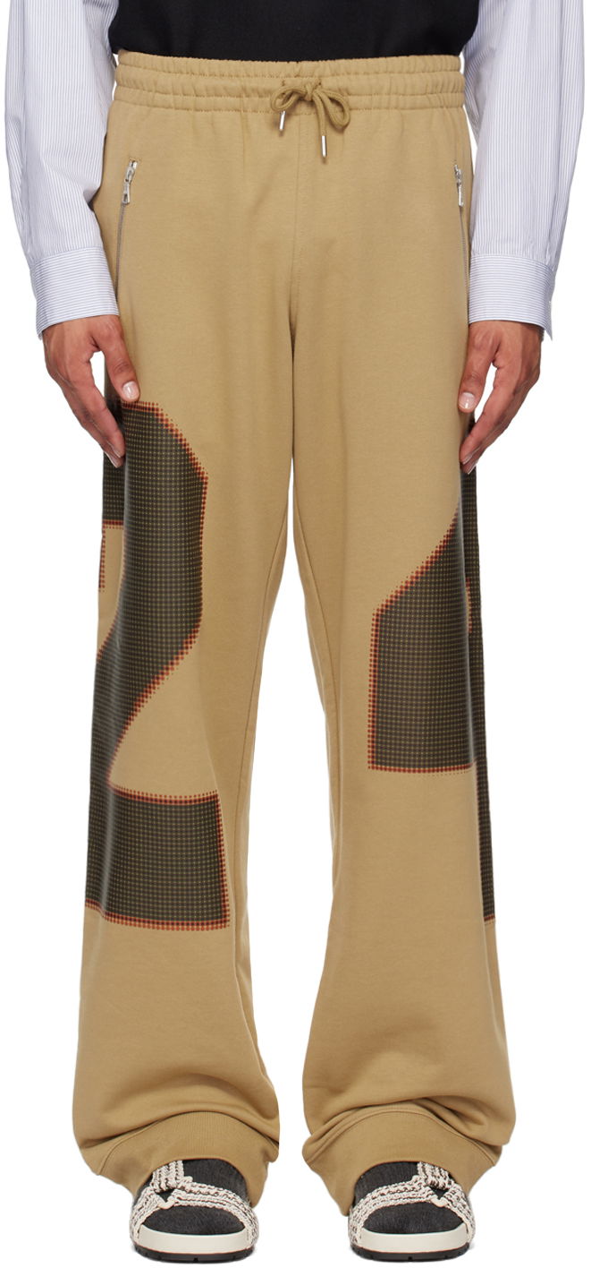 Спортни панталони Dries Van Noten Beige Loose Sweatpants Бежово | 242-021168-9610