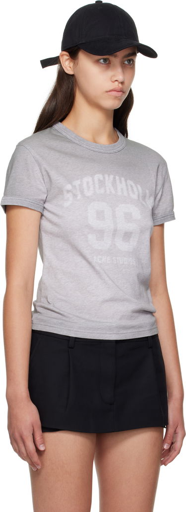 Тениска Acne Studios Acne Studios Vintage Logo T-Shirt Сиво | AL0473-, 1