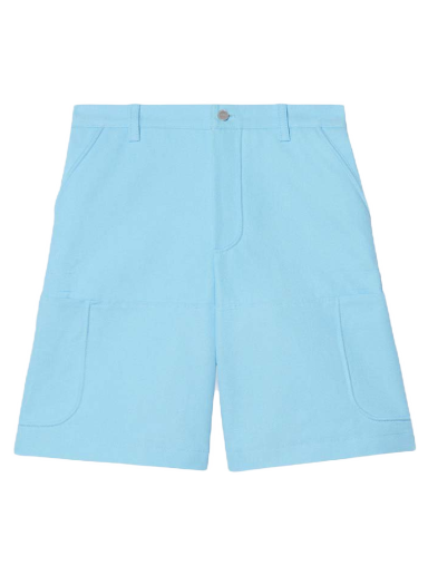 Къси панталони Jacquemus Le Giardino Workwear Bermuda Shorts Light Blue Тюркоазено | 225PA010-1047 320