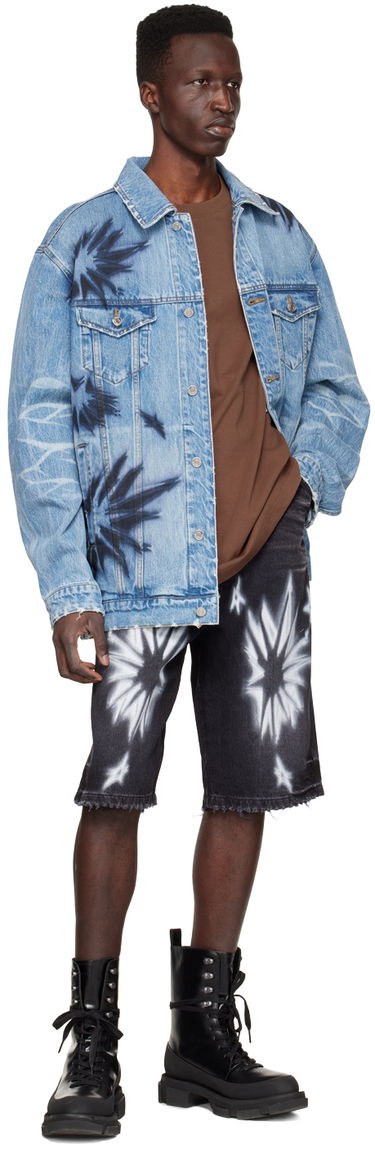 Яке We11done We11done Tie-Dye Denim Jacket Синьо | WD-DJ1-22-356-U-BL, 3