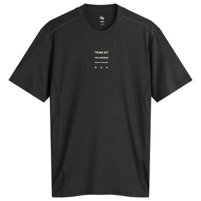 Тениска Represent Clo 247 Short Sleeve Runner T-Shirt Черно | 247M100018-01