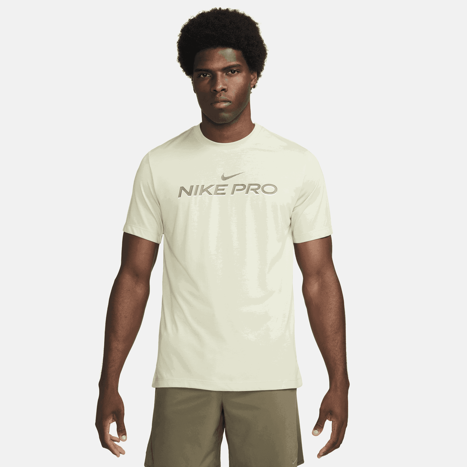 Тениска Nike Dri-FIT Fitness T-Shirt Бежово | FJ2393-371, 0