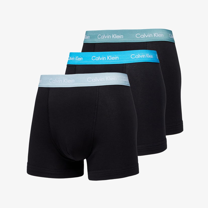 Бельо и чорапи CALVIN KLEIN Cotton Stretch Classic Fit Trunks 3-Pack Черно | U2662-N22