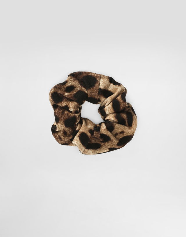 Dolce & Gabbana Leopard-print Interlock Scrunchie