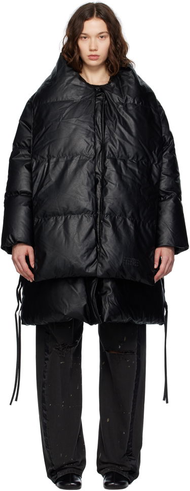 Пухо яке Maison Margiela MM6 Maison Margiela Faux-Leather Puffer Jacket Черно | S52AA0193 S53057, 0