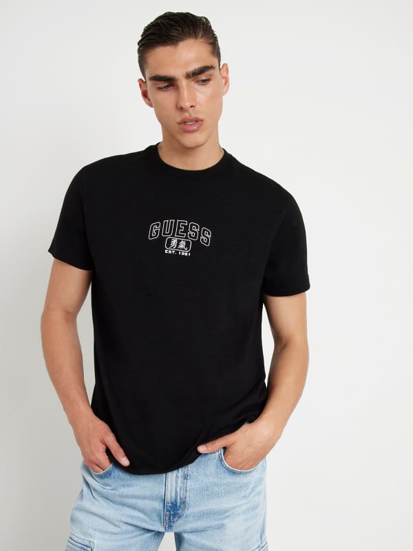 Тениска GUESS Back Print T-Shirt Черно | M4YI0OKA7O0, 0