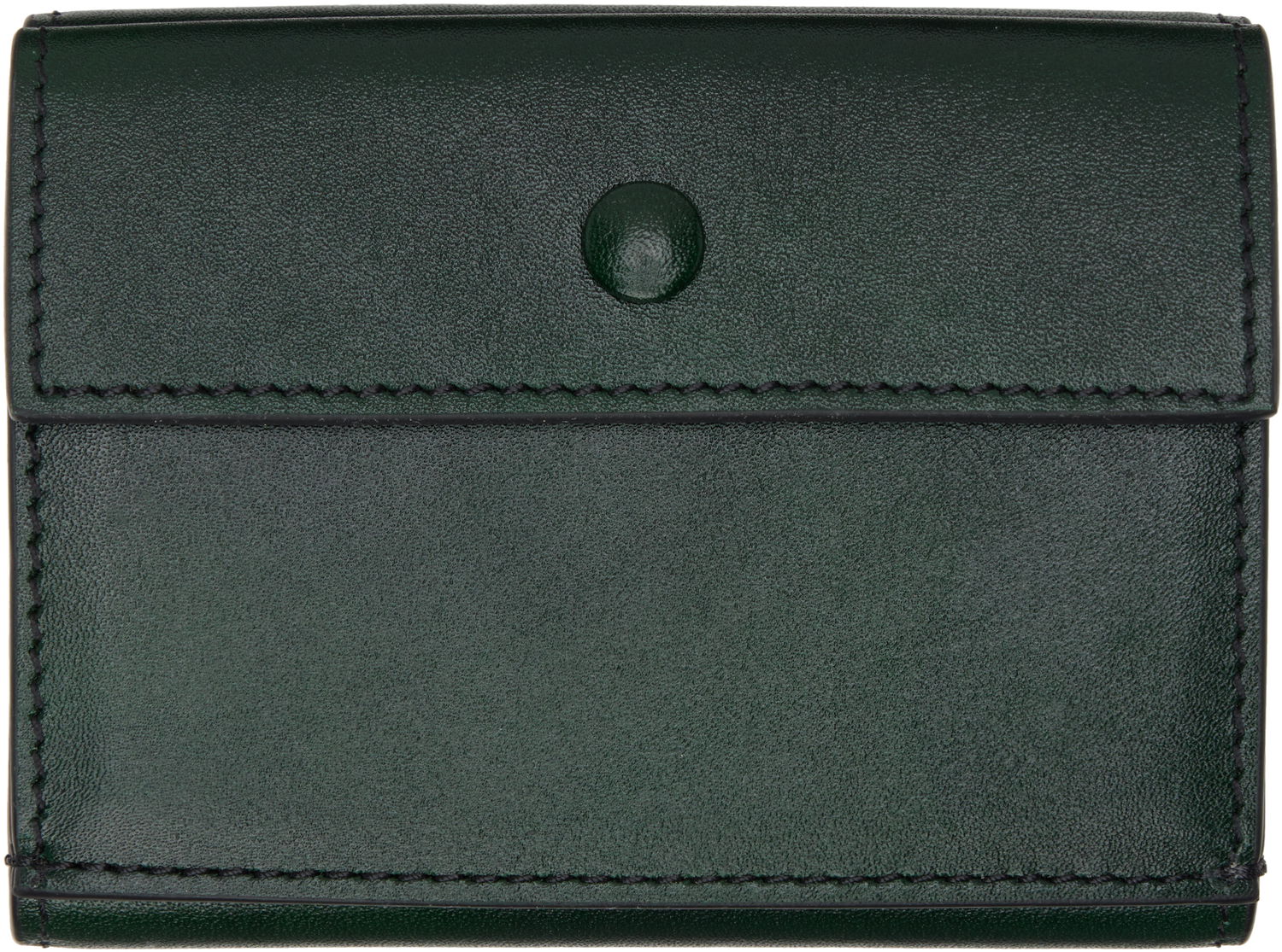 Портфейл Acne Studios Acne Studios Trifold Leather Wallet Зелено | CG0271-, 1