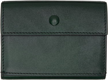 Портфейл Acne Studios Acne Studios Trifold Leather Wallet Зелено | CG0271-, 1