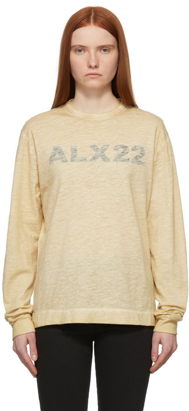 Тениска 1017 ALYX 9SM Graphic Print Long Sleeve T-Shirt Жълто | AAMTS0263FA01.S22