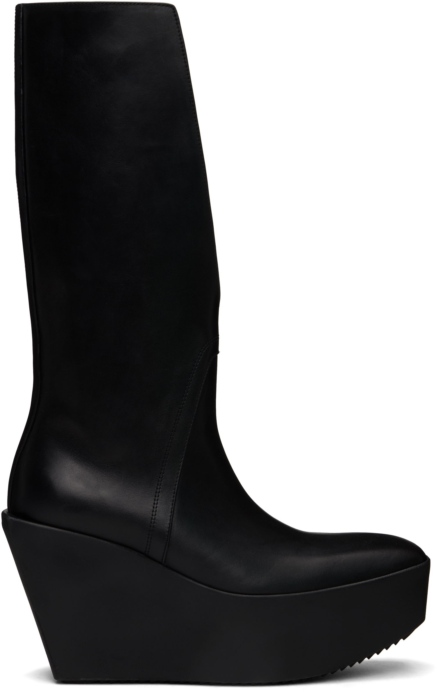 Облекло Rick Owens Rick Owens Hollywood Sliver Platform Winged Kowboys Tall Boots Черно | RU01E5854 LOO, 0
