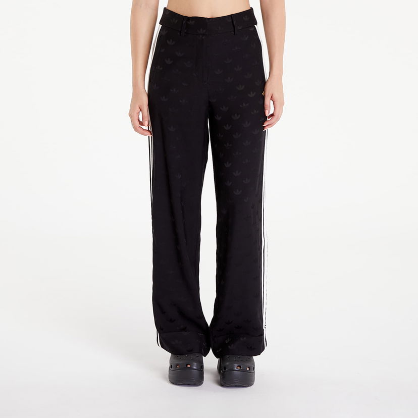 Панталони adidas Originals Premium Woven Jaquard Pants Black Черно | JI9659