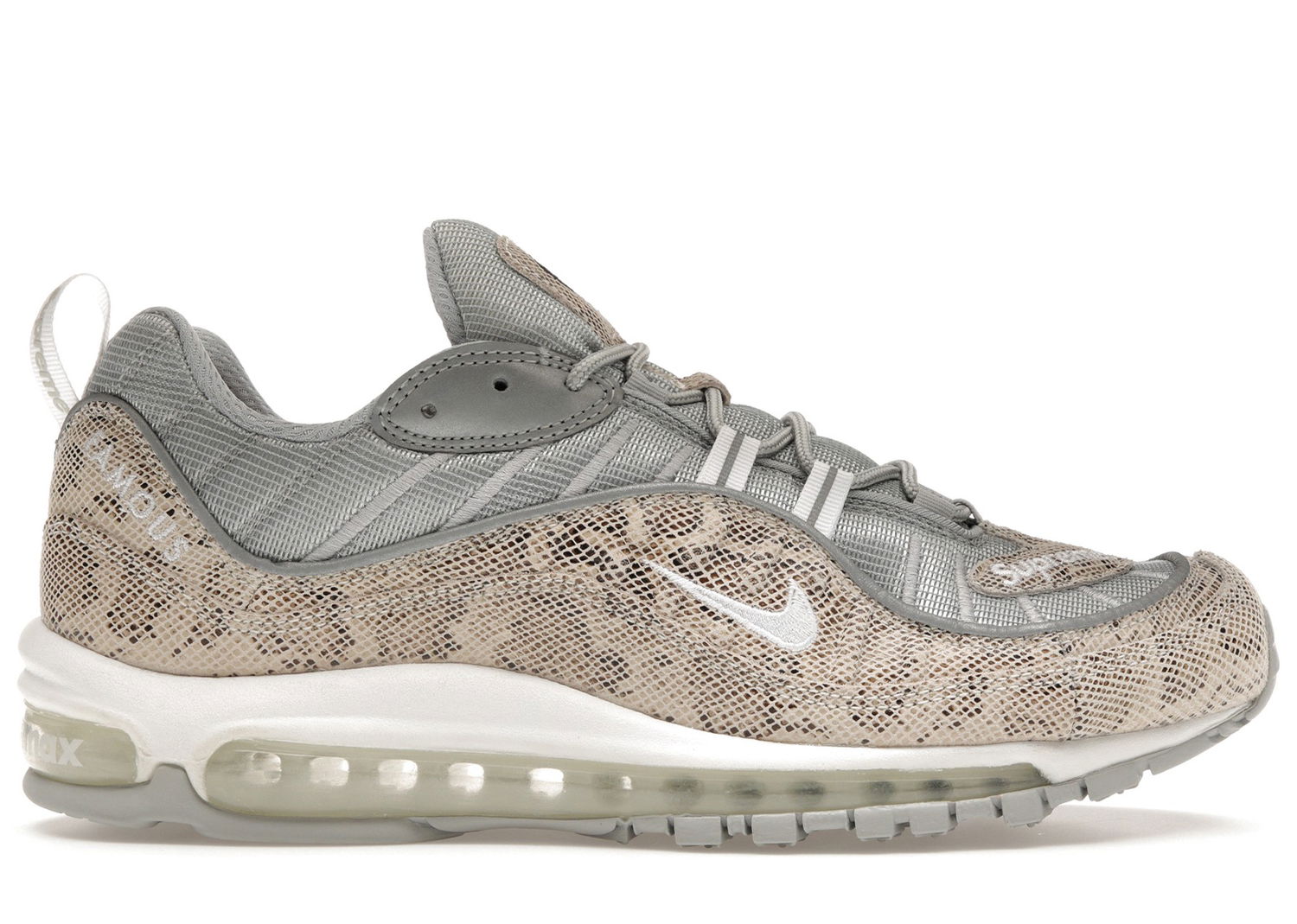 Кецове и обувки Nike Air Max 98 Supreme Snakeskin Сиво | 844694-100, 0