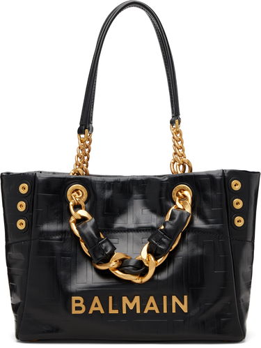 Голяма пазарска чанта Balmain Small 1945 Soft Tote Черно | GN1FD871LETF, 0