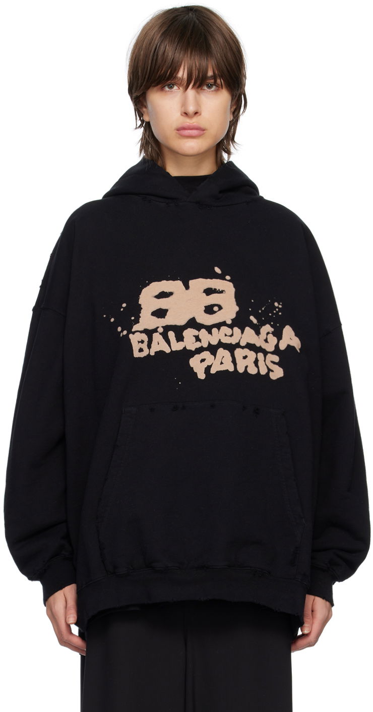 Суитчър Balenciaga 'Hand Drawn' BB Icon Черно | 620947 TNVQ1, 0