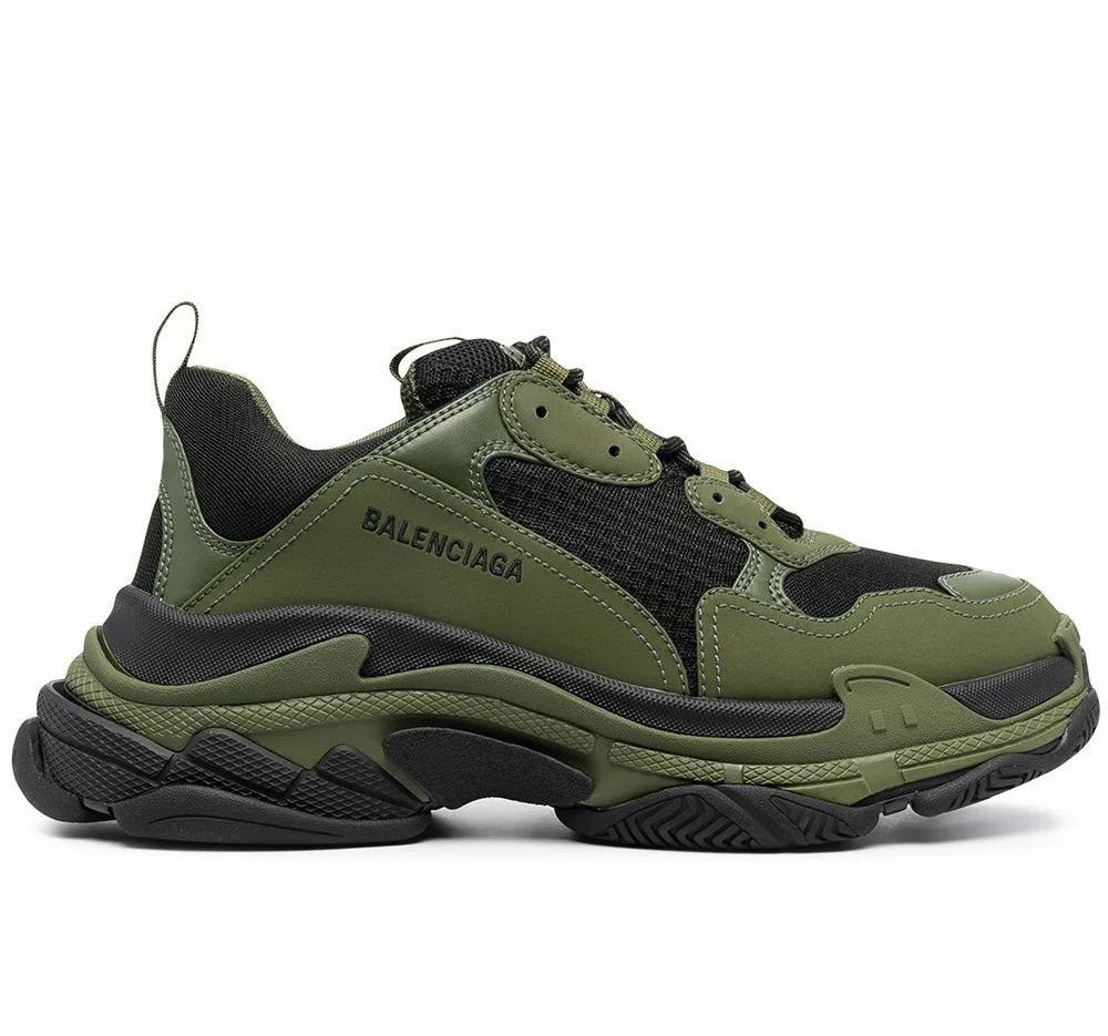 Кецове и обувки Balenciaga Triple S Зелено | 536737W2CA11033, 0