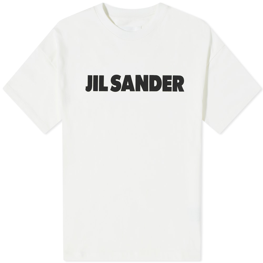 Тениска Jil Sander Logo Tee Бяло | J21GC0001-J45047-102, 0