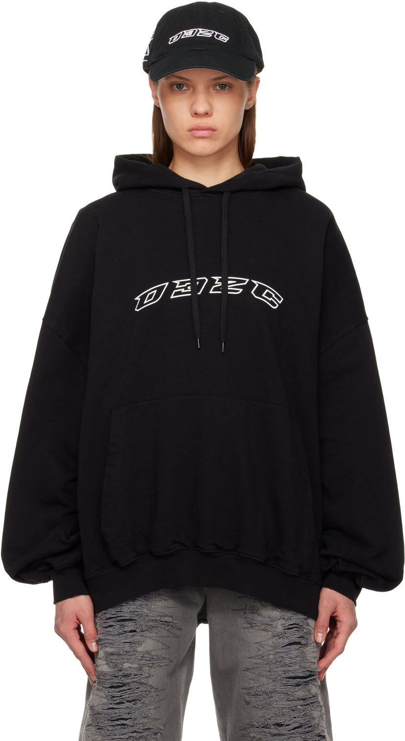 Суитчър 032C Hansel And Gretel Oversized Hoodie Черно | F25-URC-0631-050-W
