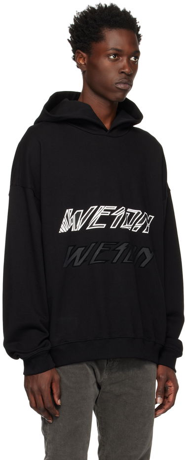 Суитчър We11done We11done Speed Logo Hoodie Черно | WD-TH3-22-776-U-BK, 1