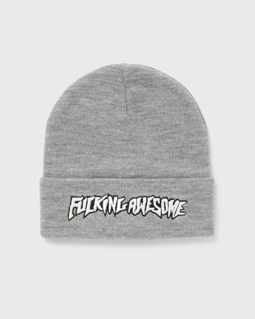 Шапка Fucking Awesome Stamp Cuff Beanie Сиво | PN8273-GREY