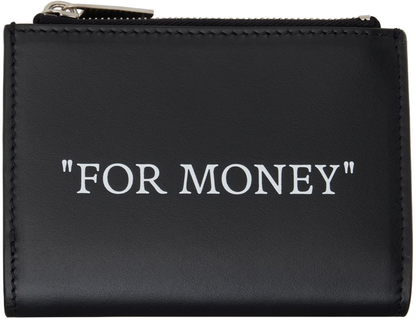 Портфейл Off-White Black Quote Zipped Wallet Черно | OWNC068C99LEA0011001