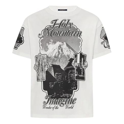 Тениска Louis Vuitton LV Holy Mountain Print T-Shirt Бяло | 1A5DJ, 0