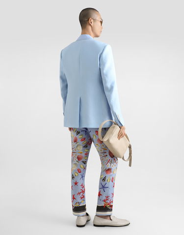 Яке Dolce & Gabbana Dolce & Gabbana Sicilia Single-Breasted Linen Jacket Синьо | G2UR6TFU4JBB1581, 2