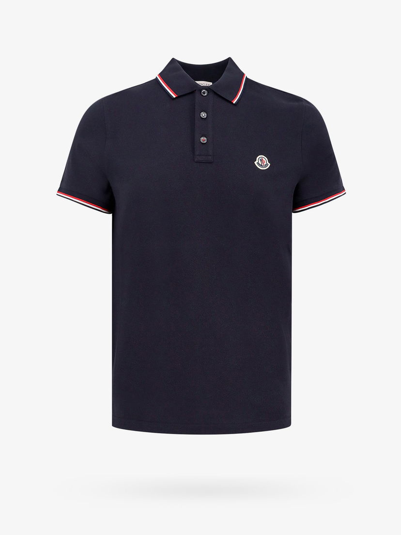 Поло тениска Moncler Navy Blue Polo Shirt Тъмно синьо | 0918A703008455677X