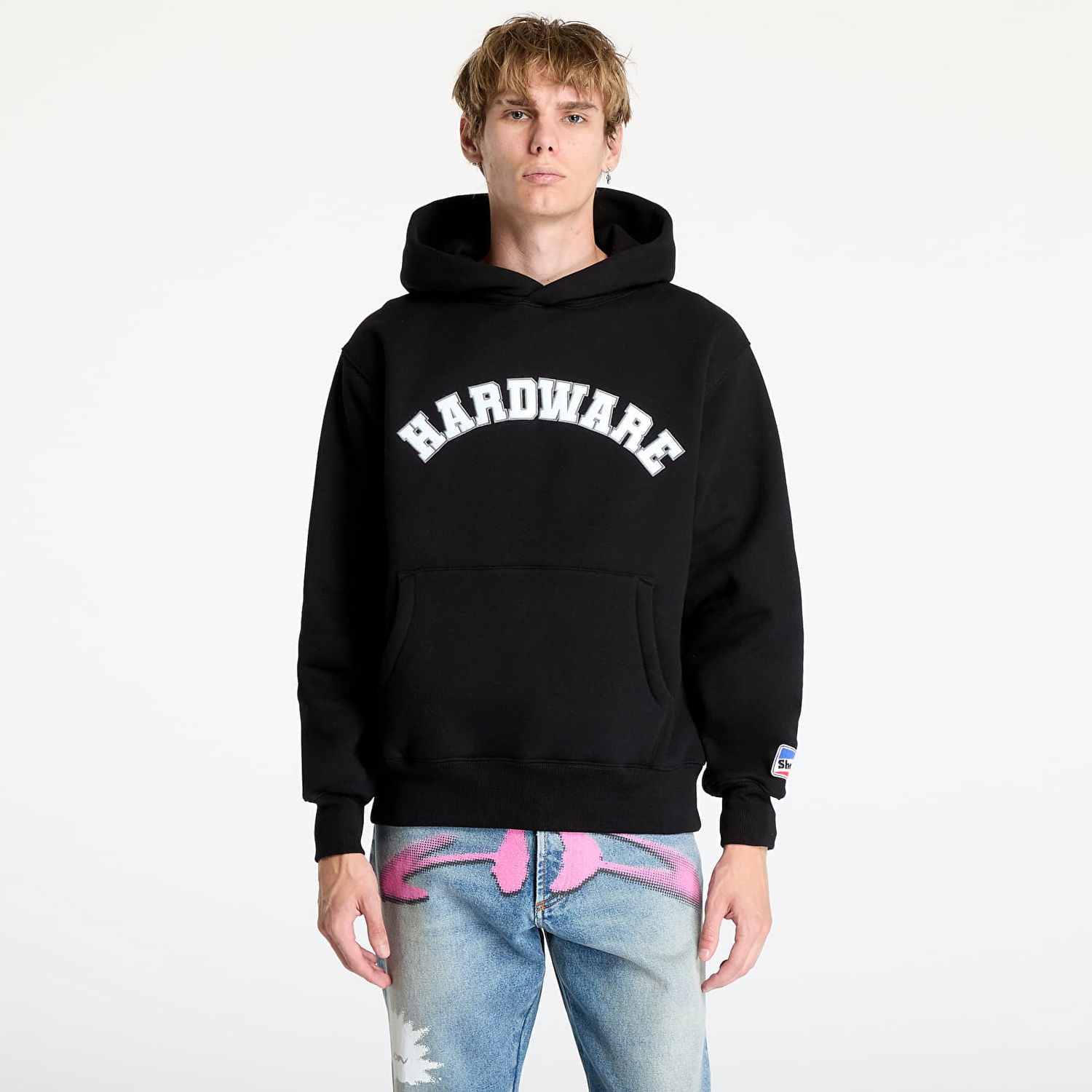Суитчър Pleasures Hardware Hoodie Black Черно | P24F008 BLACK, 0