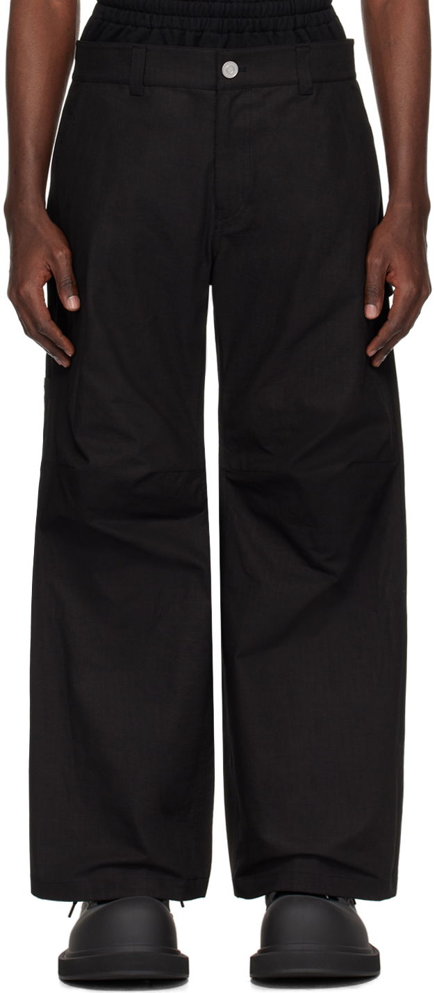 Карго панталони We11done Layered Trousers Черно | WD-PT1-24-318-M-BK, 0