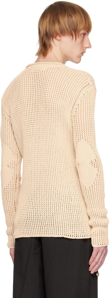 Пуловер Dion Lee Grid Knitted Sweater Бежово | C7163R23, 2