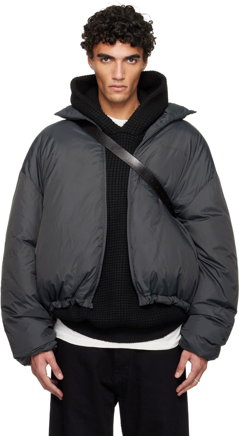 Пухо яке Fear of God ESSENTIALS Holiday Ripstop Nylon Puffer Down Jacket Сиво | 202HO258151F