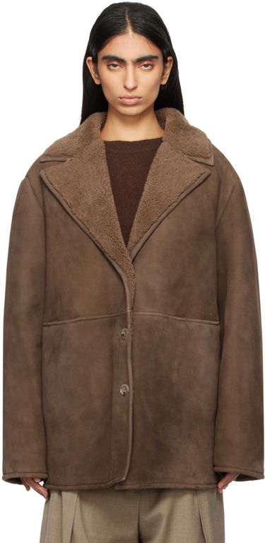 Яке Loulou de Saison Loulou de Saison Cirebo Shearling Jacket Кафяво | CIREBO, 0