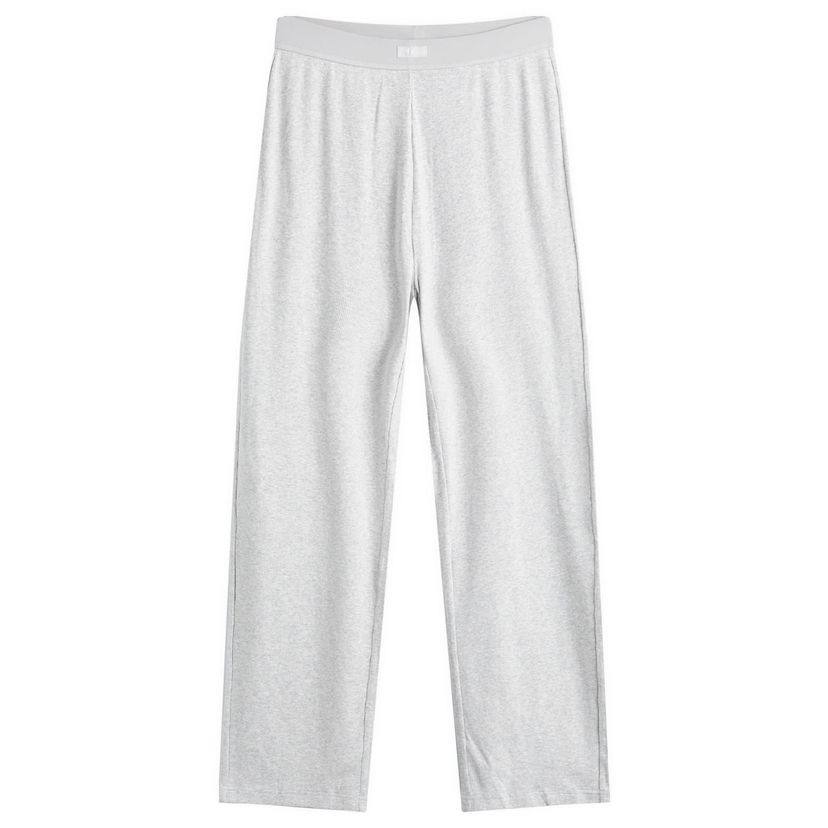 Спортни панталони SKIMS Ribbed Cotton Pants Сиво | PT-PNT-6753W-LHG