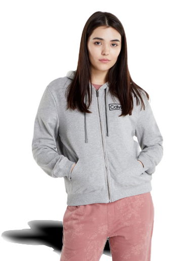 Суитчър CALVIN KLEIN L/S Hoodie Сиво | QS6801E-P7A