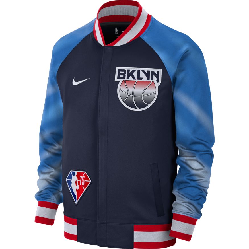 Яке Nike Dri-FIT Brooklyn Nets Showtime City Edition NBA Jacket Тъмно синьо | DB2437-419, 0