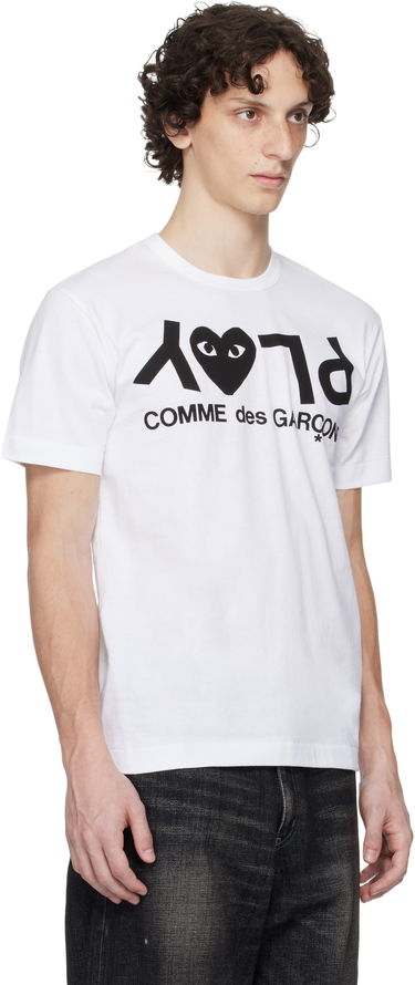 Тениска Comme des Garçons COMME des GARÇONS PLAY Logo T-Shirt Бяло | AX-T068-051, 1