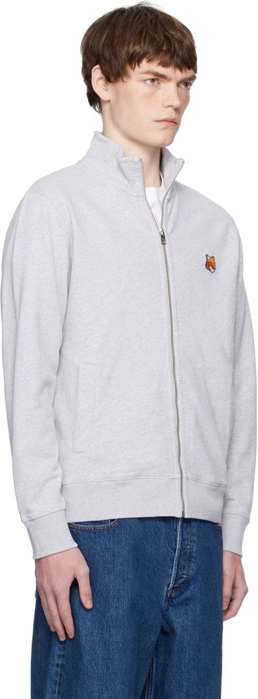 Суитчър MAISON KITSUNÉ Fox Head Patch Fullzip Regular Sweatshirt Черно | PM02134KM0340, 4