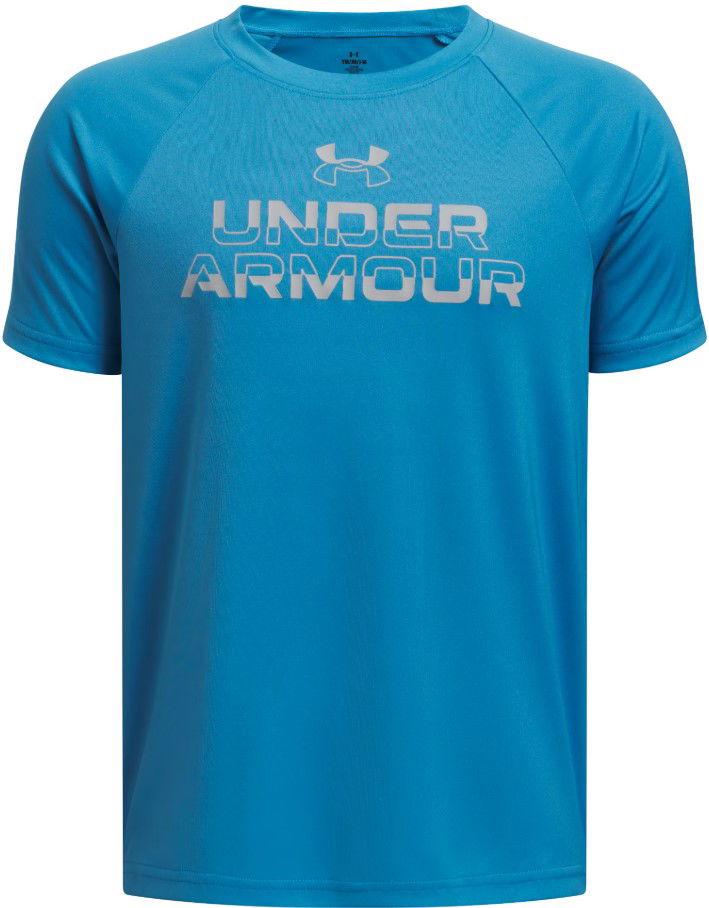 Тениска Under Armour Under Armour Tech Split Wordmark Short Sleeve T-Shirt Синьо | 1383010-452, 0