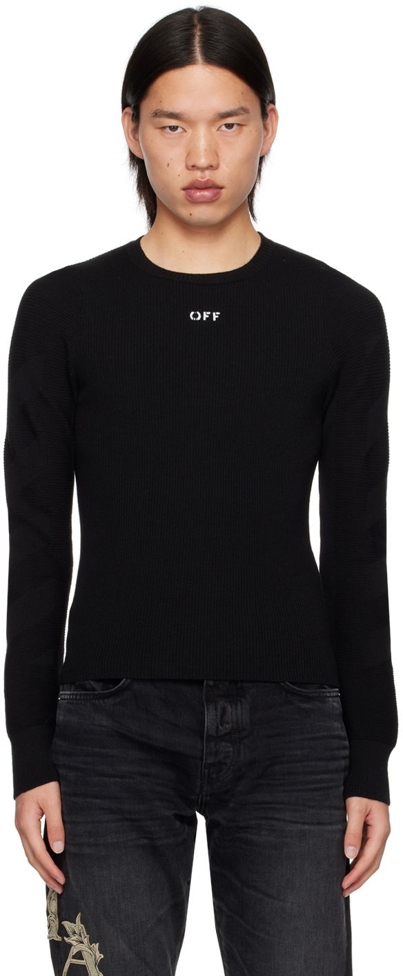 Black Diags Sweater