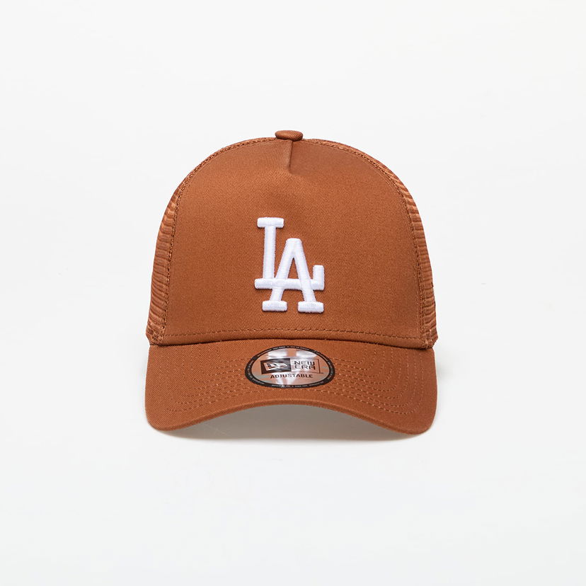 Шапка с козирка New Era Los Angeles Dodgers League Essential Trucker Cap Кафяво | 60435250