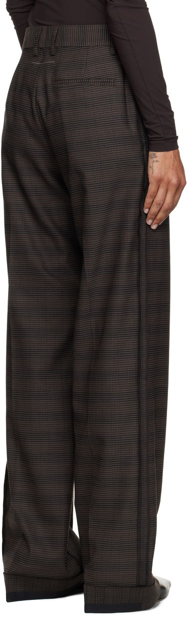 Панталони Maison Margiela MM6 Maison Margiela Checked Tailoring Trousers Кафяво | S52KA0536 M35475, 2