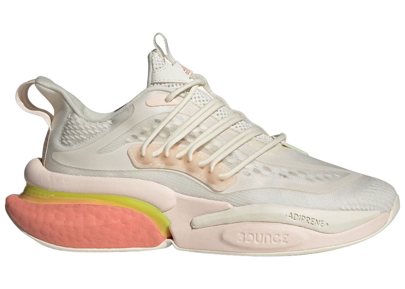 Кецове и обувки adidas Performance Alphaboost V1 Off White Wonder Clay Lucid Lemon (Women's) Сиво | IE9730, 0