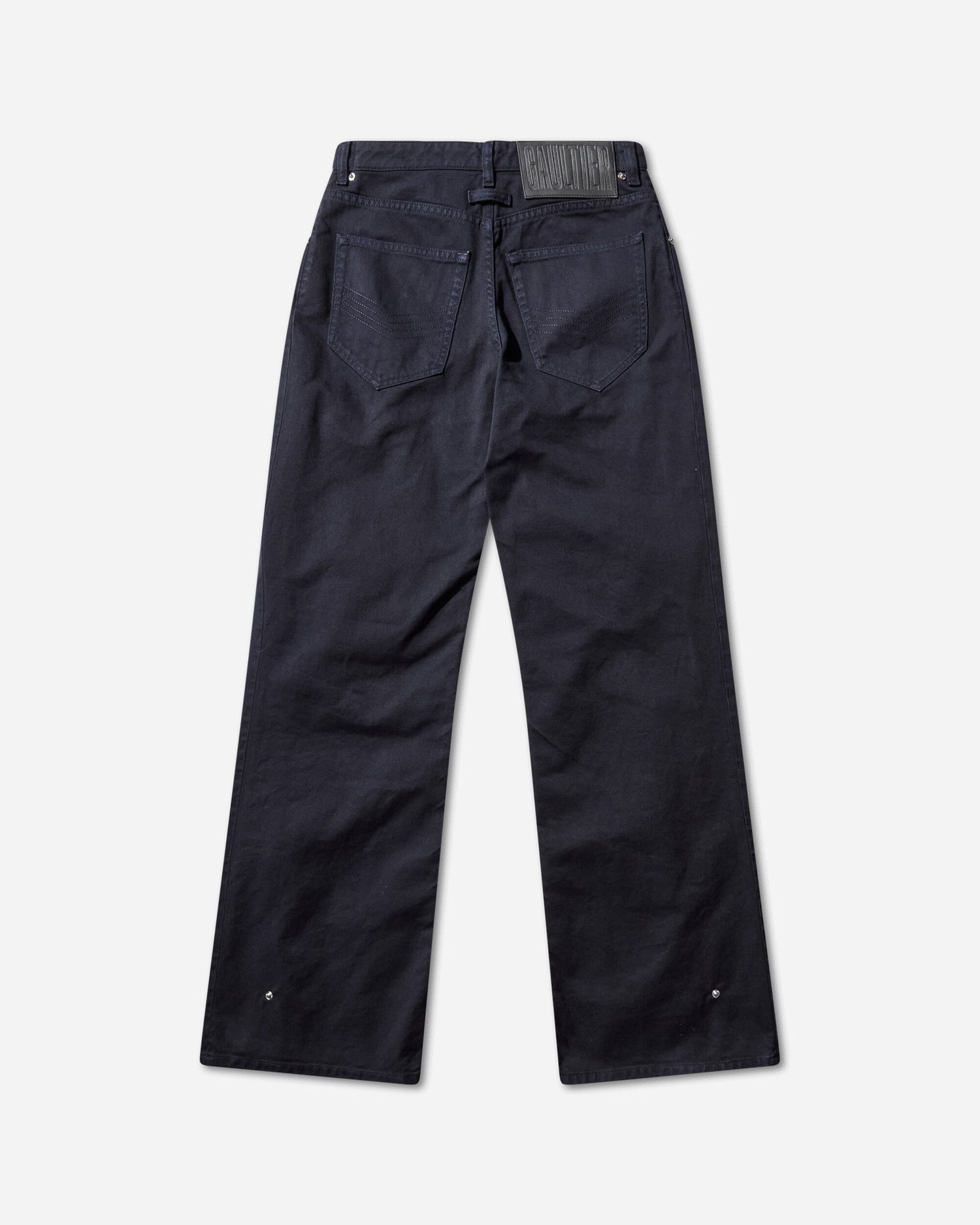 Дънки Jean Paul Gaultier Snap-Button Denim Jeans Черно | 2504WTR037W049 59, 0